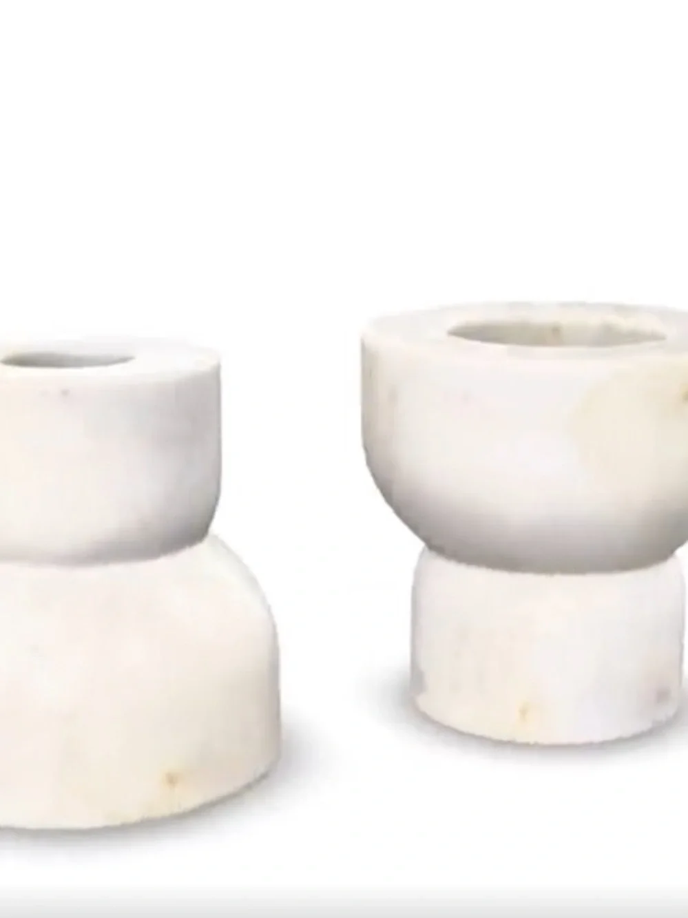 BHG NWT 2pc marble taper/tealight holder